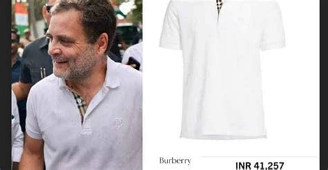 rahul gandhi t-shirt burberry price|rahul gandhi burberry.